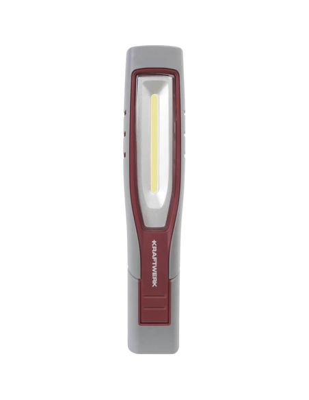 Lámpara de inspección LED recargable Inspection 700 – 700 Lm, 7 W, IP65 IK09, 180° plegable, con imán y ganchos