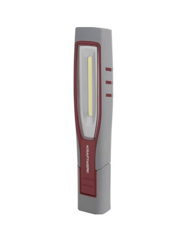 Lámpara de inspección LED recargable Inspection 700 – 700 Lm, 7 W, IP65 IK09, 180° plegable, con imán y ganchos