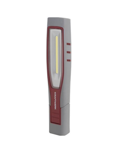 Lámpara de inspección LED recargable Inspection 700 – 700 Lm, 7 W, IP65 IK09, 180° plegable, con imán y ganchos
