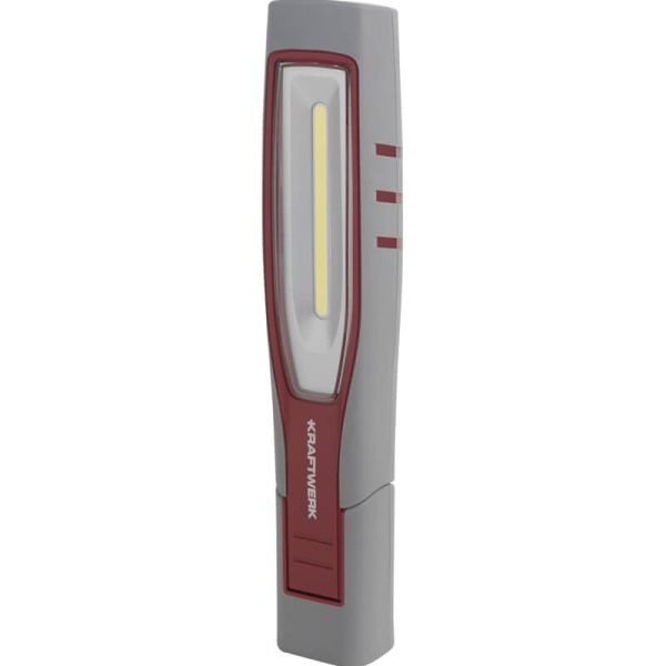 Lámpara de inspección LED recargable Inspection 700 – 700 Lm, 7 W, IP65 IK09, 180° plegable, con imán y ganchos
