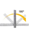 Lámpara de inspección LED recargable Inspection 700 – 700 Lm, 7 W, IP65 IK09, 180° plegable, con imán y ganchos
