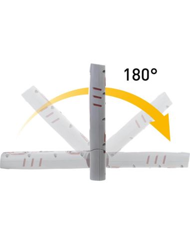 Lámpara de inspección LED recargable Inspection 700 – 700 Lm, 7 W, IP65 IK09, 180° plegable, con imán y ganchos
