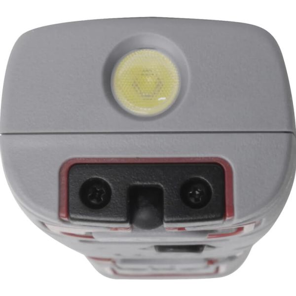 Lâmpada de inspeção LED recarregável 700 – 700 lm, 7 W, IP65 IK09, dobrável a 180°, com ímã e ganchos.