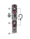 Lámpara de inspección LED recargable Inspection 700 – 700 Lm, 7 W, IP65 IK09, 180° plegable, con imán y ganchos