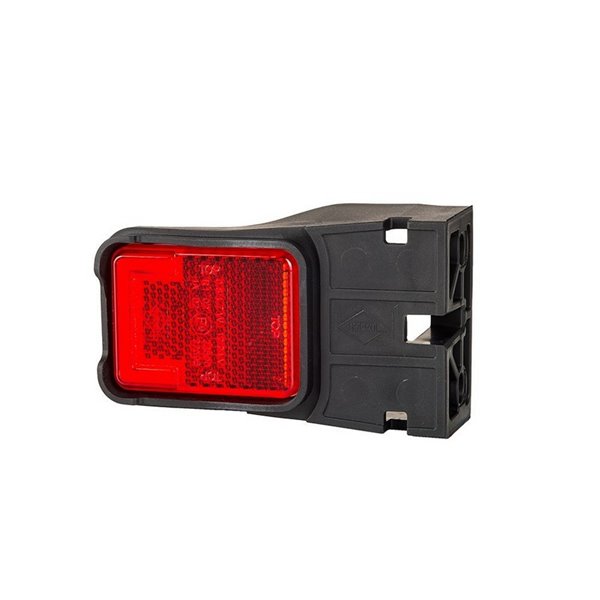 Luz de sinalização traseira LED LD 2733 com suporte 12/24V, neon aprovado pela IA R1, IP68