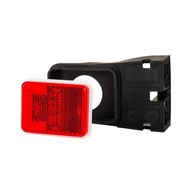 Feu de position arrière à LED LD 2733 avec support 12/24 V, néon homologué IA R1, IP68