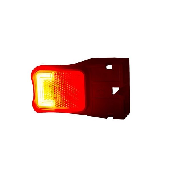 Luz de galibo LED LD 2733 trasera con soporte 12/24V Neón homologada IA R1 IP68