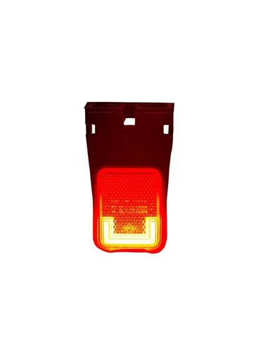 Luz de galibo LED LD 2733 trasera con soporte 12/24V Neón homologada IA R1 IP68