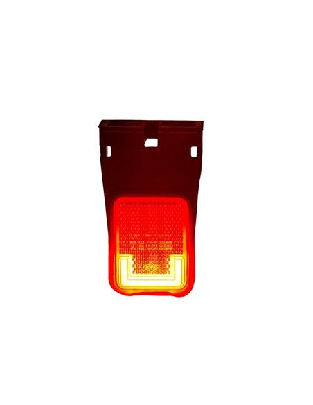 Luz de galibo LED LD 2733 trasera con soporte 12/24V Neón homologada IA R1 IP68