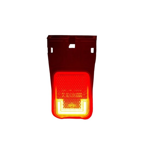 Feu de position arrière à LED LD 2733 avec support 12/24 V, néon homologué IA R1, IP68
