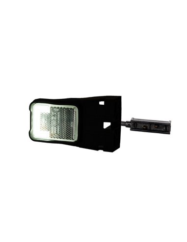 Luz de sinalização dianteira em LED LD 2747/ZP com suporte flexível, 12/24V, homologada para néon, IP68.