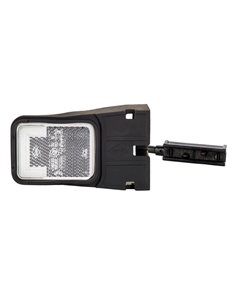 Piloto de galibo LED delantero LD 2747/ZP con soporte flexible, 12/24V Neón homologado A IP68 2