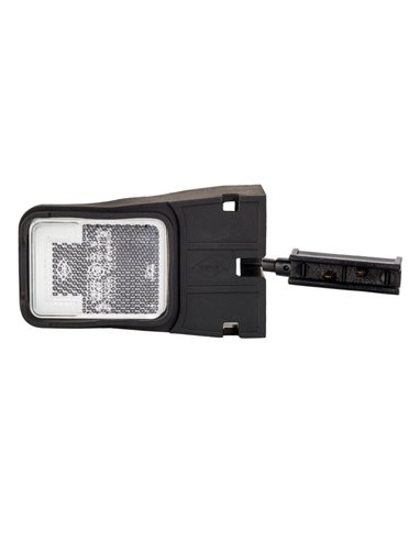 Piloto de galibo LED delantero LD 2747/ZP con soporte flexible, 12/24V Neón homologado A IP68
