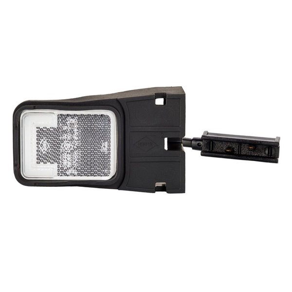 Luz de sinalização dianteira em LED LD 2747/ZP com suporte flexível, 12/24V, homologada para néon, IP68.