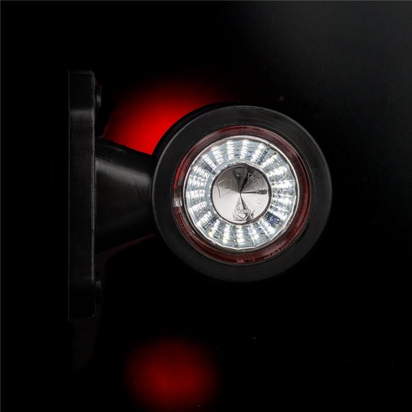 Cuerno LED LD 721 corto y recto, delantero/trasero 12/24V homologado R1 y A