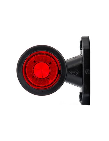 Buzina de LED LD 721, curta e reta, dianteira/traseira, 12/24V, homologada para as marcas R1 e A.