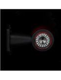 Cuerno LED LD 722 brazo largo y recto, sin mano, 12/24V homologado R1 y A