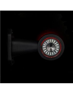 Cuerno LED LD 722 brazo largo y recto, sin mano, 12/24V homologado R1 y A 2