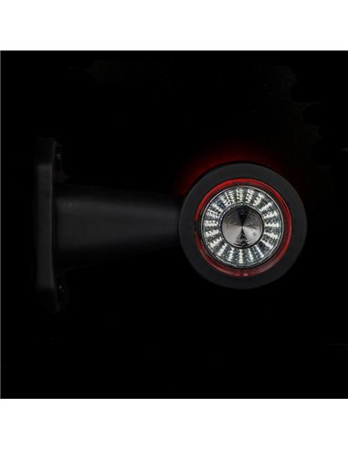 Klaxon LED LD 722 à bras droit long, mains libres, 12/24 V, homologué R1 et A