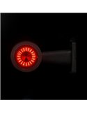 Cuerno LED LD 722 brazo largo y recto, sin mano, 12/24V homologado R1 y A