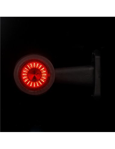 Cuerno LED LD 722 brazo largo y recto, sin mano, 12/24V homologado R1 y A