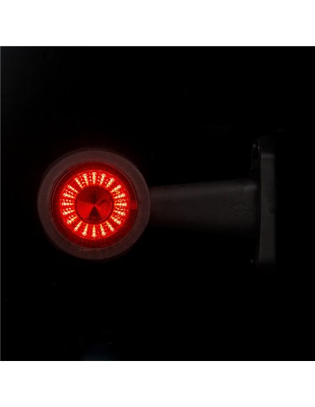 Buzina LED LD 722 com braço longo e reto, mãos-livres, homologada para 12/24V R1 e A.