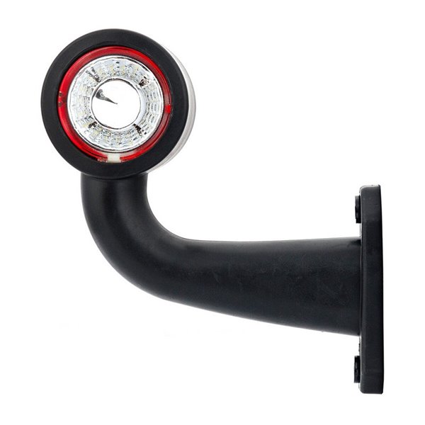 Cuerno LED brazo corto LD 723, forma de L, 12/24V homologado A y R1