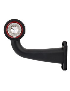 Cuerno LED brazo largo LD 724, forma de L, 12/24V homologado A y R1