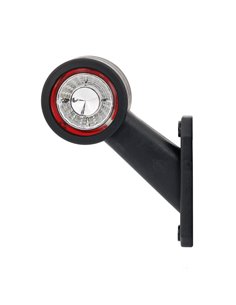 Klaxon LED LD 725, bras court, coudé, 12/24 V, homologué A et R1