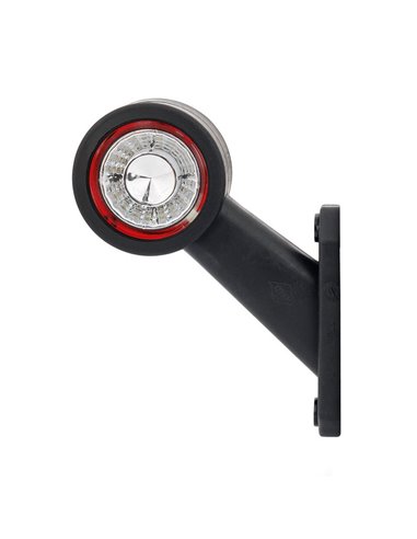 Buzina LED LD 725, braço curto, angulada, 12/24V, homologada A e R1