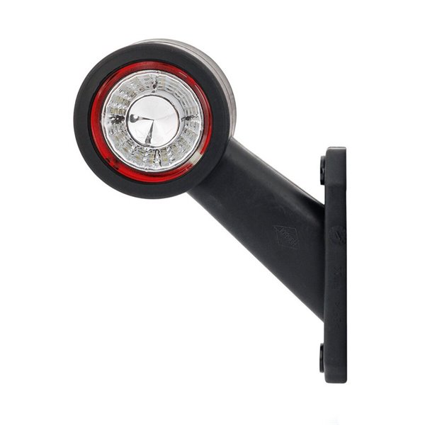 Buzina LED LD 725, braço curto, angulada, 12/24V, homologada A e R1