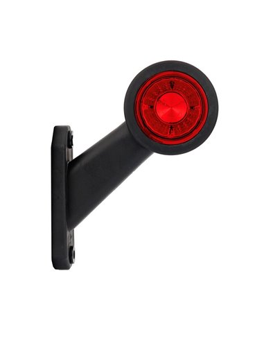 Klaxon LED LD 725, bras court, coudé, 12/24 V, homologué A et R1