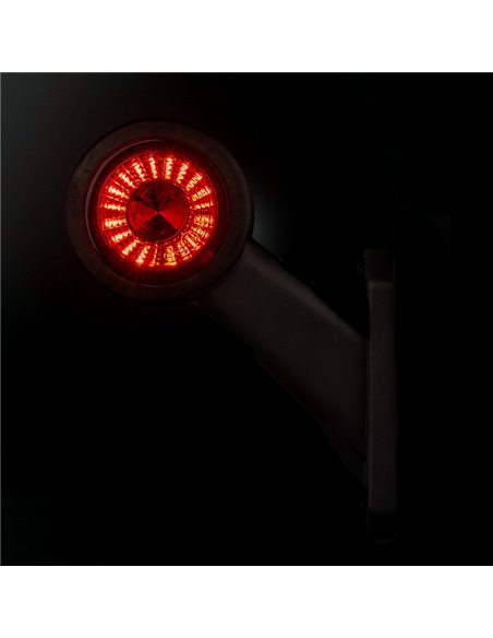 Cuerno LED brazo corto LD 725, inclinado, 12/24V homologado A y R1