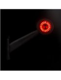 Cuerno LED brazo largo LD 726, inclinado, 12/24V homologado A y R1