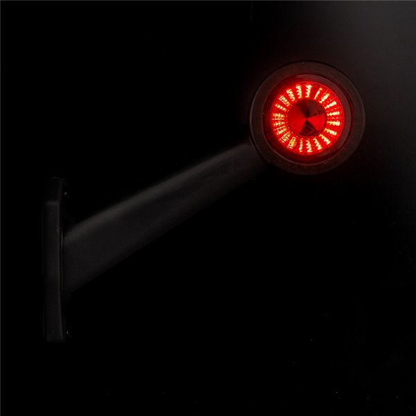 Cuerno LED brazo largo LD 726, inclinado, 12/24V homologado A y R1