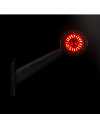 Cuerno LED brazo largo LD 726, inclinado, 12/24V homologado A y R1