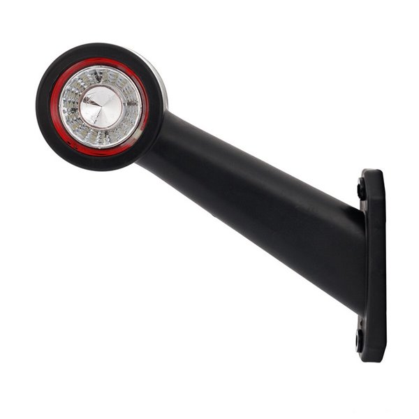 Buzina LED, braço longo LD 726, angulada, 12/24V, homologada A e R1