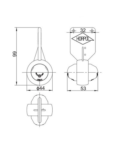 Luz LED de galibo 2 funciones, LD 368 L y P, 12/24V delantera/trasera R1 y A