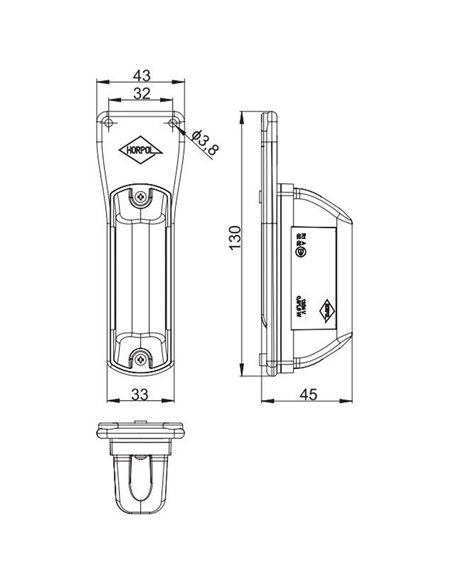 Luz de sinalização LED LD 731 L e P, 2 funções, traseira/dianteira 12/24V R1 e A