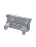 Tapa Final sin Agujero para Perfil Tipo A Gris