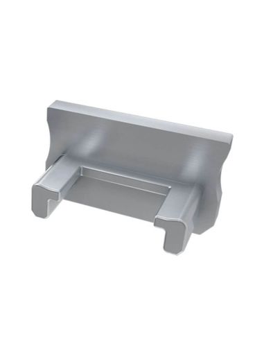 Tapa Final sin Agujero para Perfil Tipo A Gris