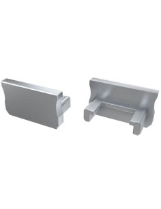 Tapa Final sin Agujero para Perfil Tipo A Gris 2