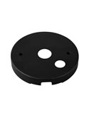 Base de techo redonda pequeña ROLLER negra Ø 8cm, IP20
