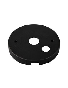 Base de techo redonda pequeña ROLLER negra Ø 8cm, IP20
