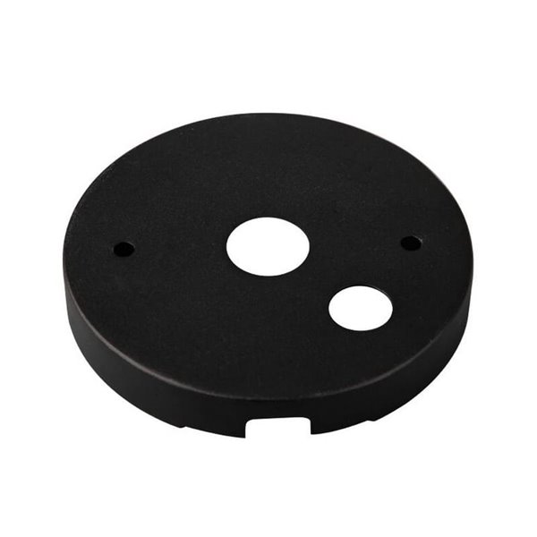 Base de teto redonda pequena ROLLER preta Ø 8cm, IP20