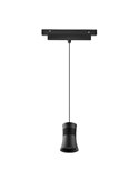 Luminária pendente MAGNETO 12W 4000K preta para trilho magnético