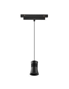 Luminária pendente MAGNETO 12W 4000K preta para trilho magnético