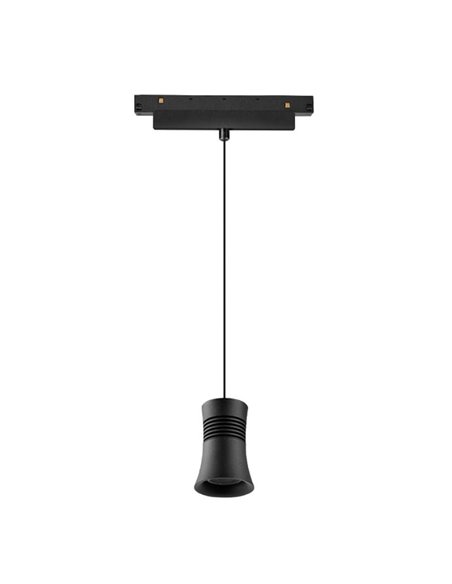 Suspension MAGNETO 12W 4000K noire pour rail magnétique
