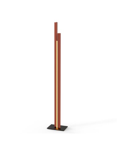 Lámpara de salón LED moderno 200cm MANHATTAN oro rosa, regulable, 48W, 5900Lm, 3000K