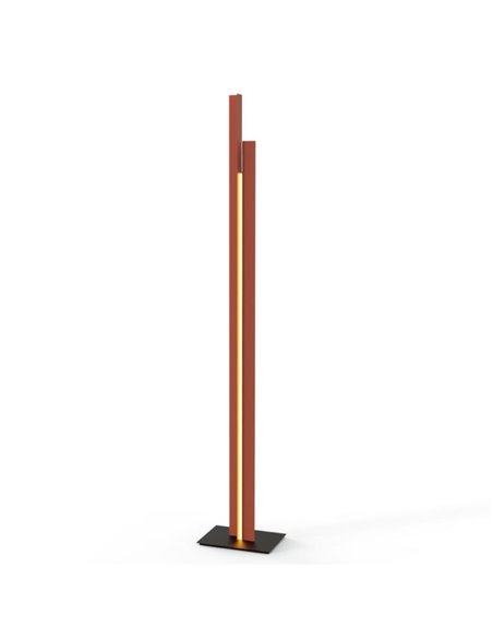 Lámpara de salón LED moderno 200cm MANHATTAN oro rosa, regulable, 48W, 5900Lm, 3000K